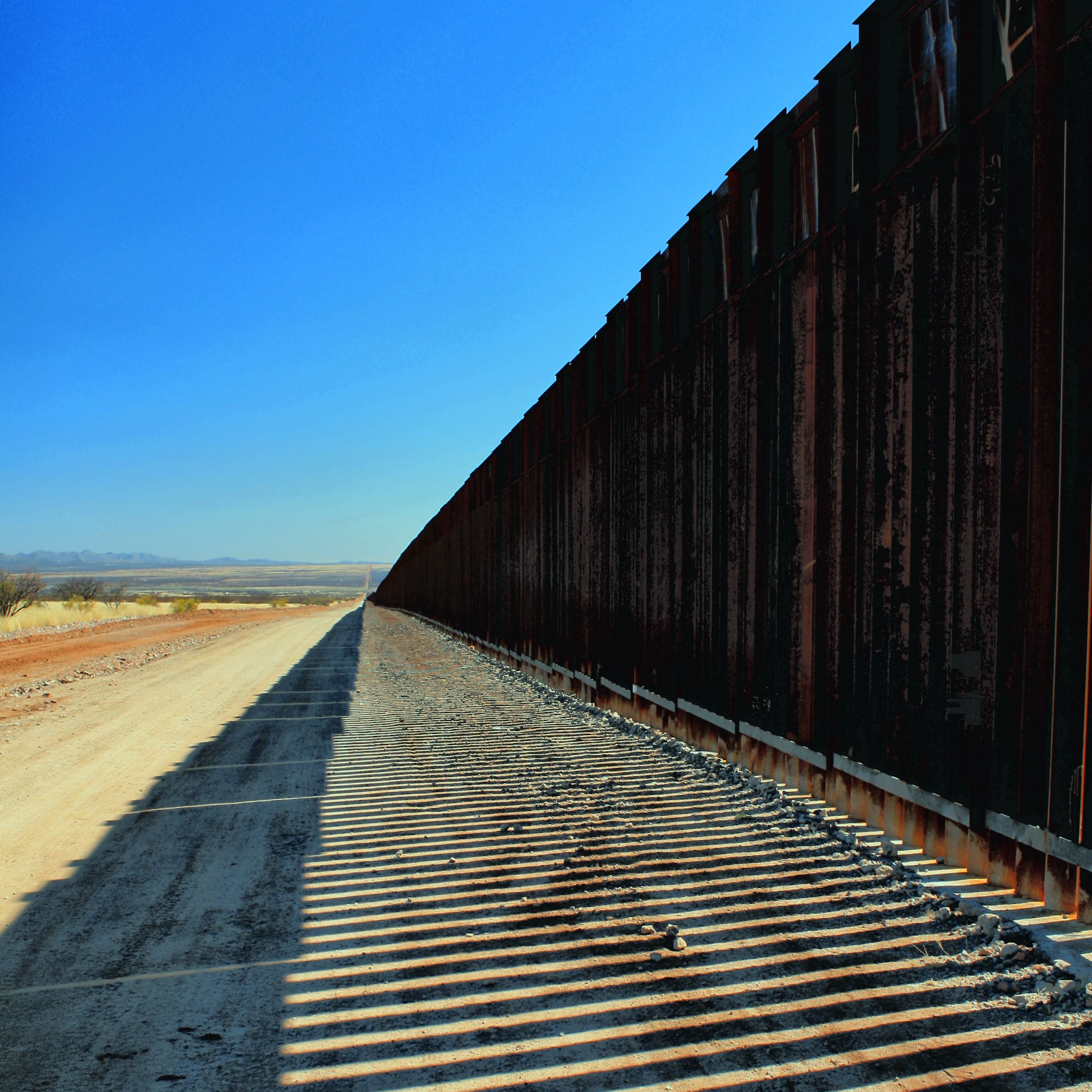 US and Mexico Border Wall