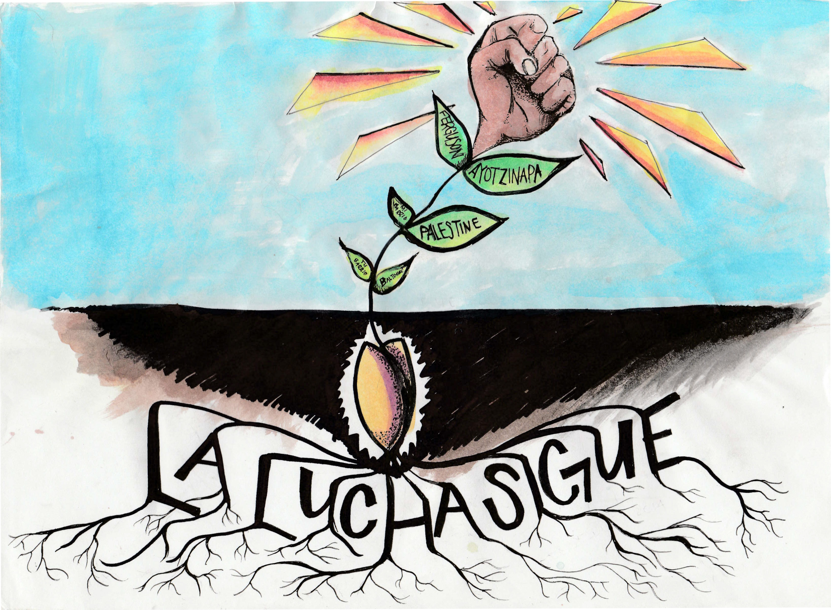 Justseeds  La Lucha Sigue (The Struggle Continues)