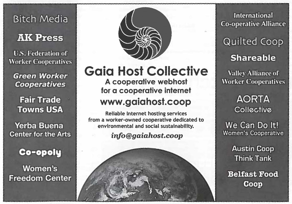 Figure 3. Gaia Host Collective Advertisement from Bitch magazine. Issue no. 64.