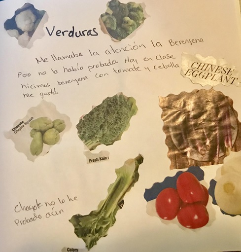 Fig. 1: Tasting Verduras (Vegetables) at La Escuelita.