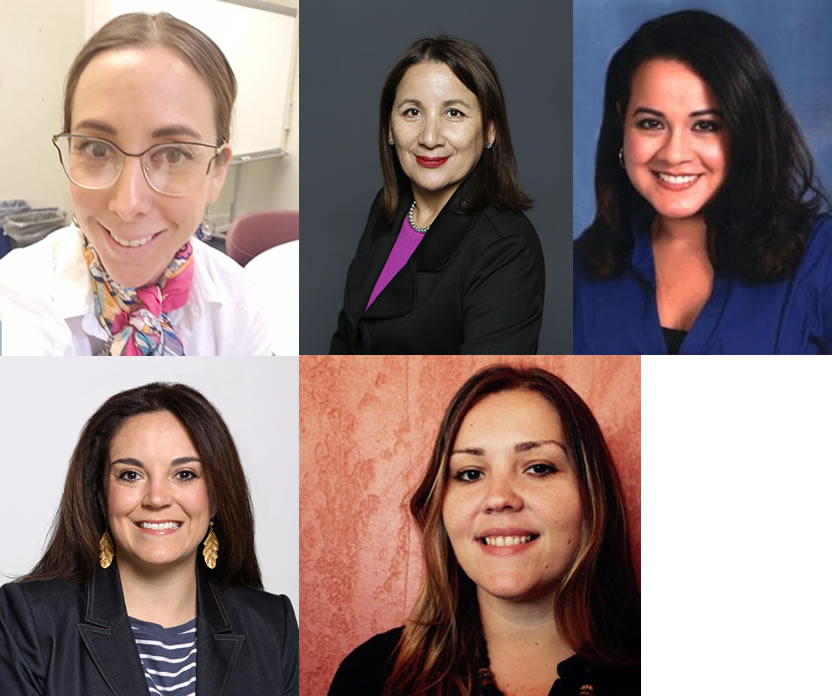 Patricia Flores-Hutson, Maria Isela Maier, Elvira Carrizal-Dukes, Lucía Durá, and Laura Gonzales